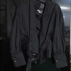 Black tie top from fashion nova